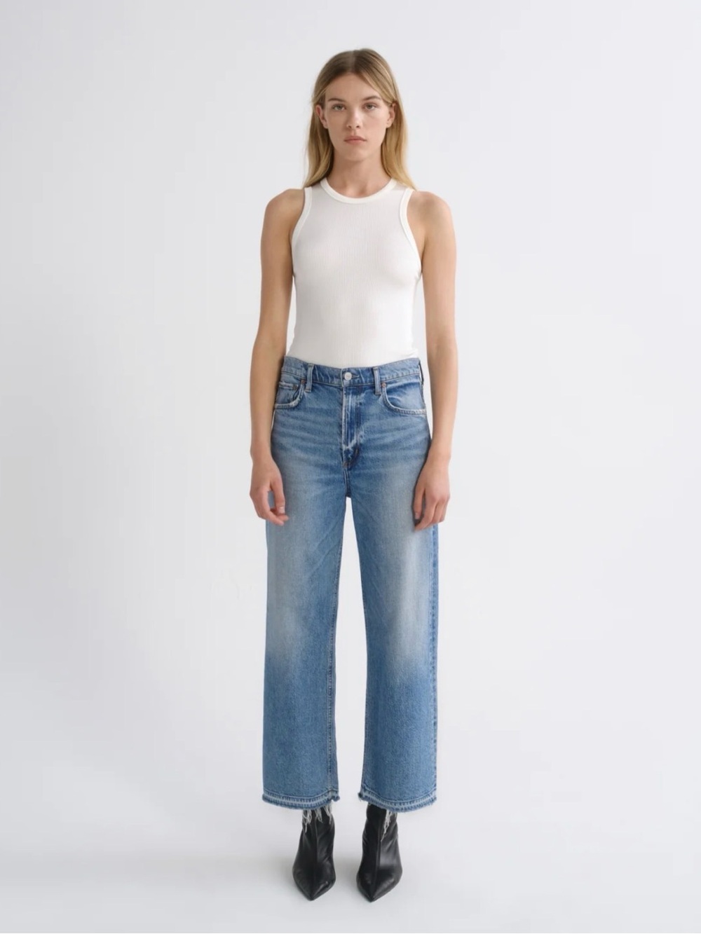 Agolde Ren Ankle Wide-Leg Jeans size 23